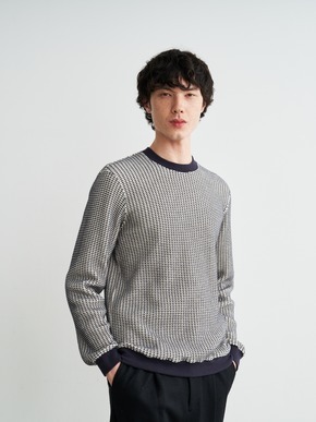 Men's cotton waffle l/s t-shirt 詳細画像