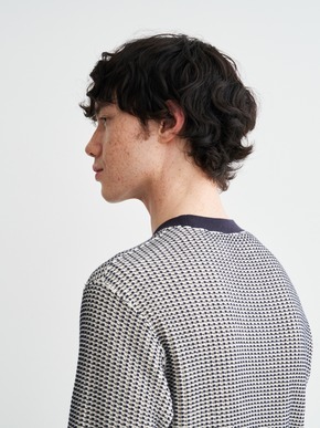 Men's cotton waffle l/s t-shirt 詳細画像