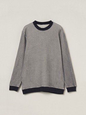 Men's cotton waffle l/s t-shirt 詳細画像