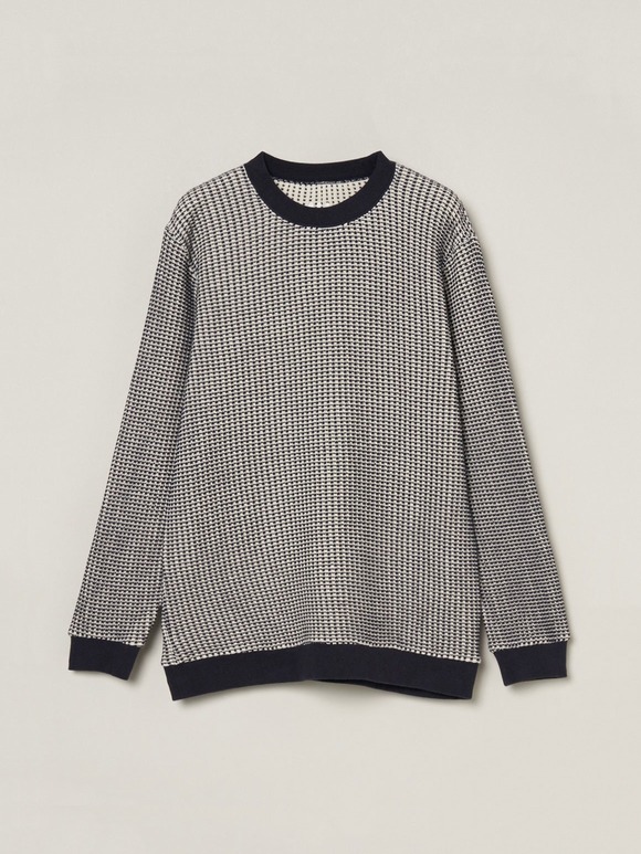 Men's cotton waffle l/s t-shirt