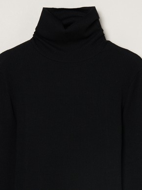 Silk cashmere tee turtle neck 詳細画像