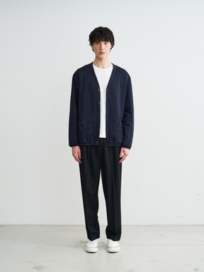 Men's leo reversible padded cardigan 詳細画像