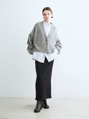 Melange wide cardigan 詳細画像