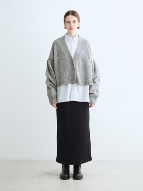 Melange wide cardigan 詳細画像