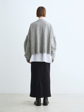 Melange wide cardigan 詳細画像