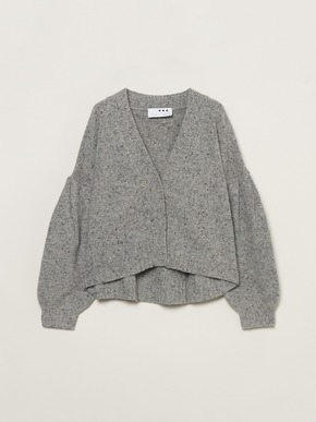 Melange wide cardigan 詳細画像