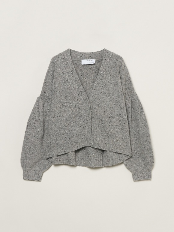 Melange wide cardigan