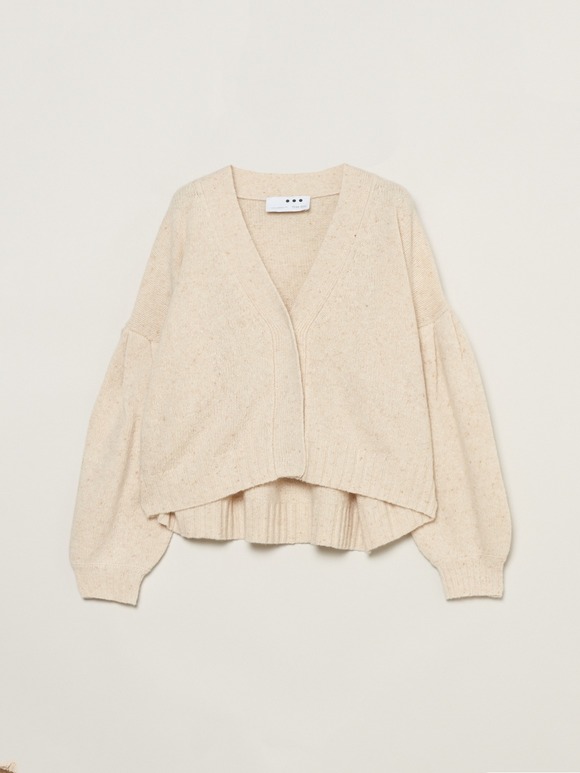 Melange wide cardigan