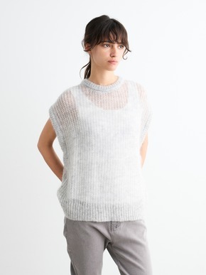 Mesh mohair  vest 詳細画像