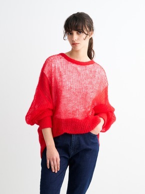 Mesh mohair pullover 詳細画像