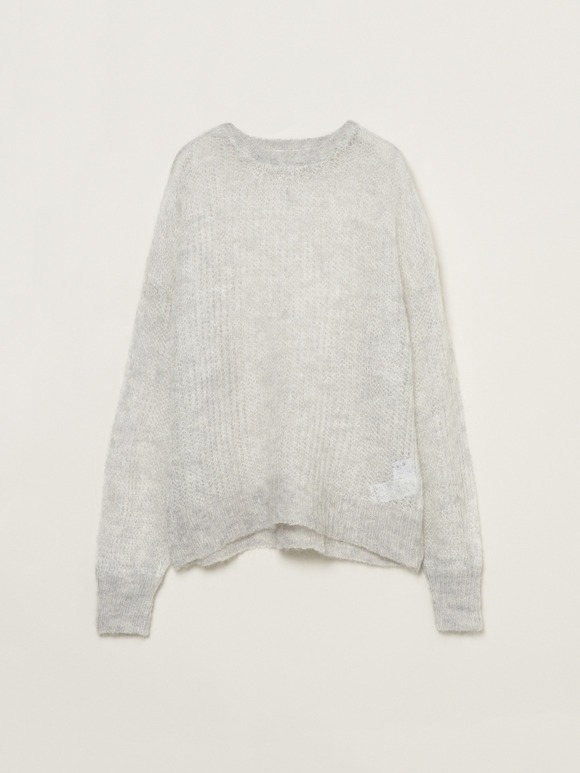 Mesh mohair pullover