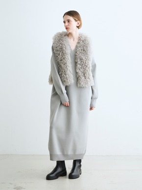 Wavy fur short gilet 詳細画像