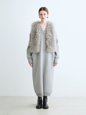 Wavy fur short gilet 詳細画像