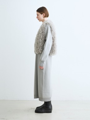 Wavy fur short gilet 詳細画像