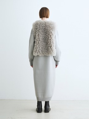 Wavy fur short gilet 詳細画像