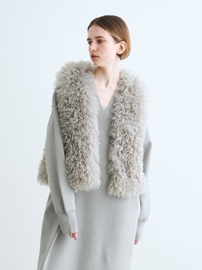 Wavy fur short gilet 詳細画像