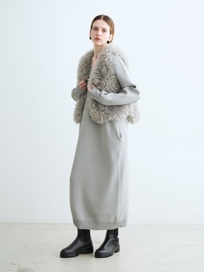 Wavy fur short gilet 詳細画像