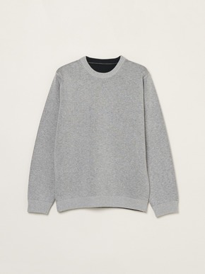 Men's reversible dual layerd l/s sweat 詳細画像