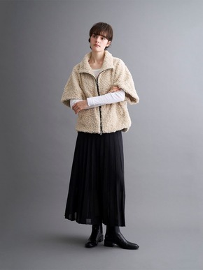 Poodle boa poncho vest 詳細画像