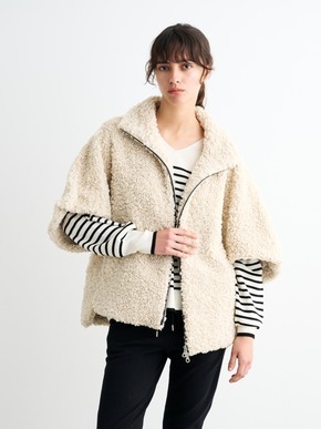 Poodle boa poncho vest 詳細画像