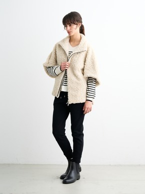 Poodle boa poncho vest 詳細画像