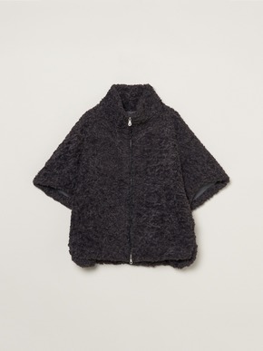 Poodle boa poncho vest 詳細画像