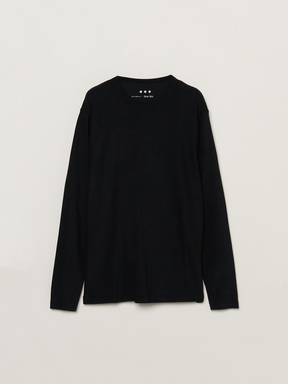 Men's compact pile l/s t-shirt