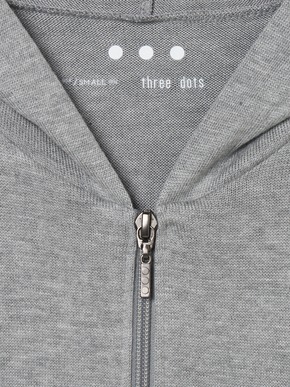 Brushed sweater zip up hoody 詳細画像