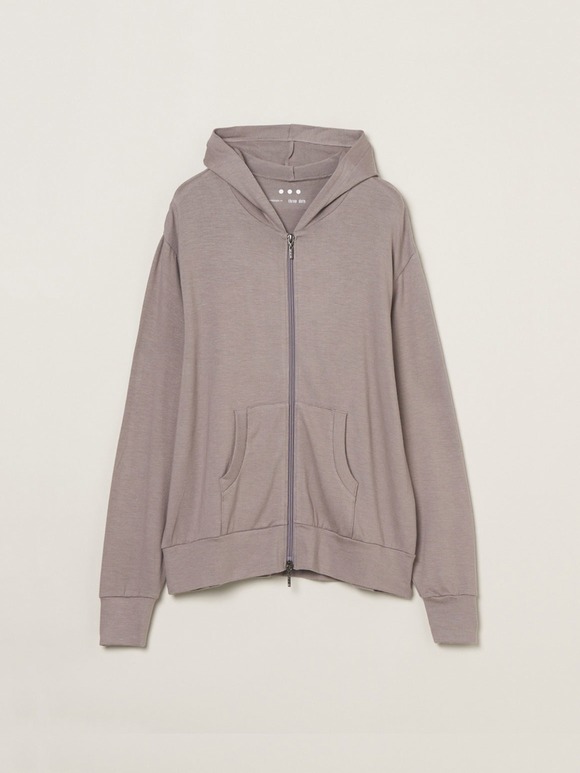 Brushed sweater zip up hoody