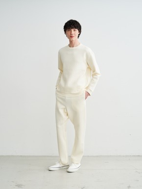 Men's quilt jersery sweat pants 詳細画像