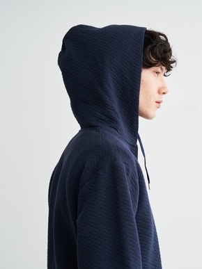 Men's quilt jersery zip up hoodie 詳細画像