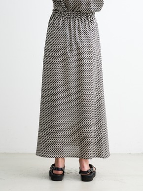 Silky twill narrow skirt 詳細画像