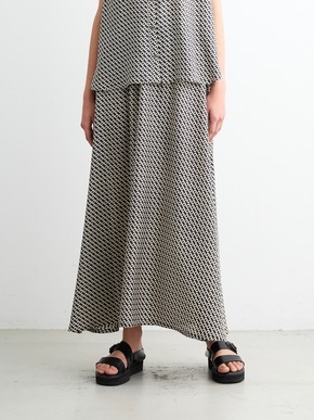 Silky twill narrow skirt 詳細画像