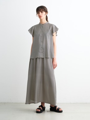 Silky twill narrow skirt 詳細画像