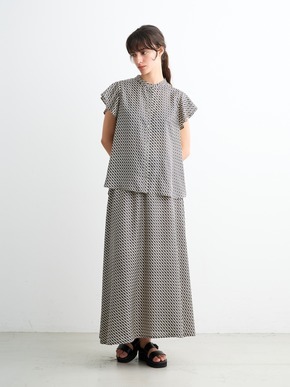 Silky twill narrow skirt 詳細画像