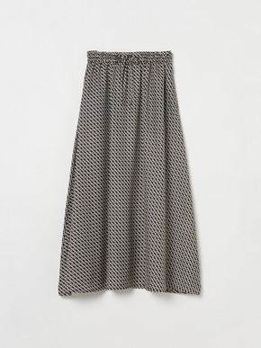 Silky twill narrow skirt 詳細画像