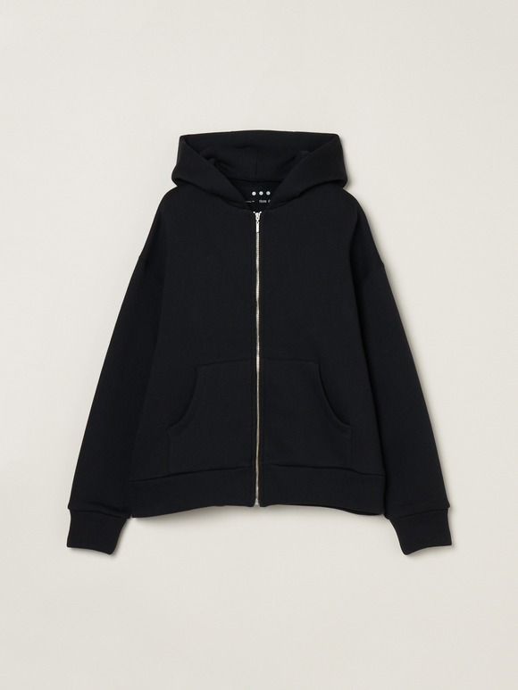 Sleek terry zipup hoody