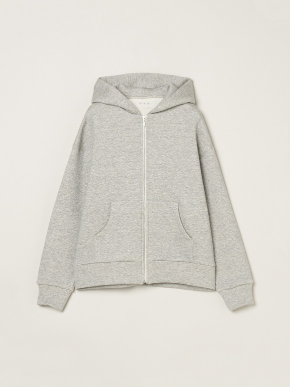 Sleek terry zipup hoody