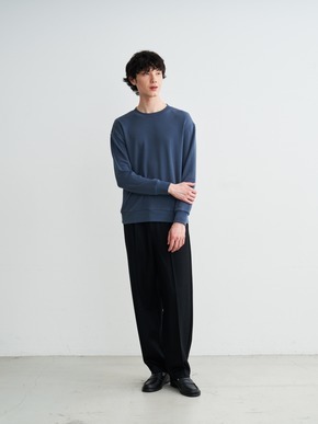 Men's souffle cotton crew neck 詳細画像