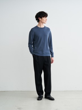 Men's souffle cotton crew neck 詳細画像