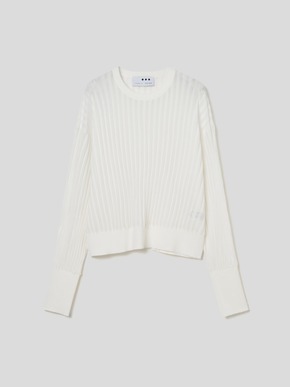 Sheer pleats l/s pullover 詳細画像