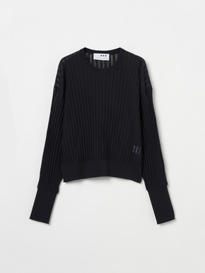 Sheer pleats l/s pullover 詳細画像