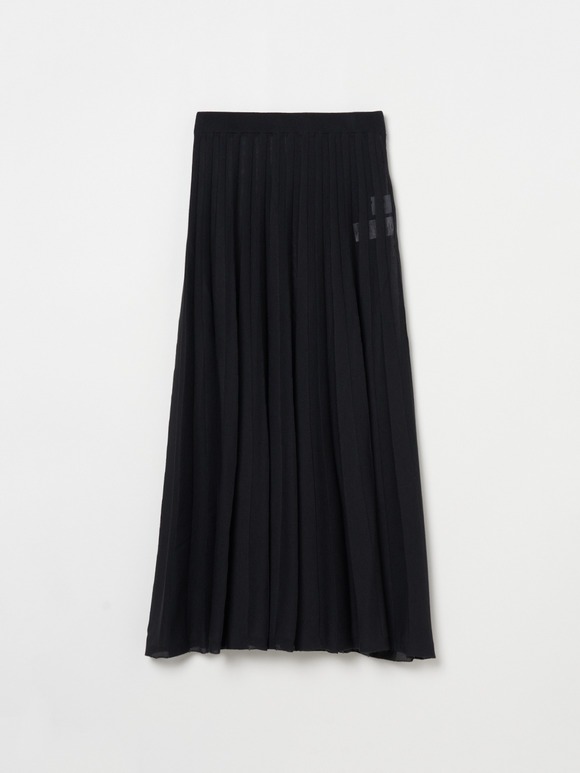 Sheer pleats skirt