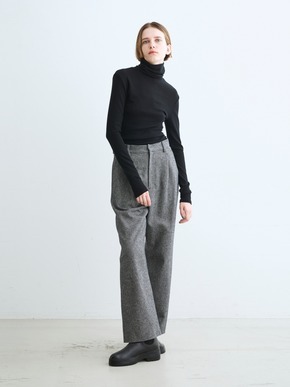 Cotton tweed semi wide pants 詳細画像