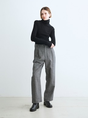 Cotton tweed semi wide pants 詳細画像