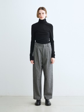 Cotton tweed semi wide pants 詳細画像