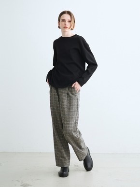 Cotton tweed semi wide pants 詳細画像