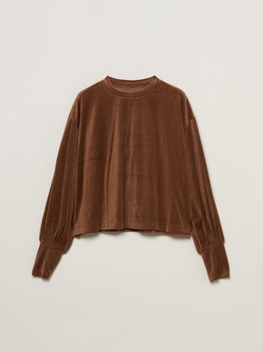 Cotton velour volume sleeve tee 詳細画像