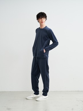 Men's cotton velour l/s t-shirt 詳細画像