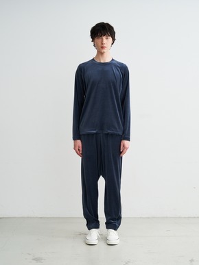 Men's cotton velour l/s t-shirt 詳細画像